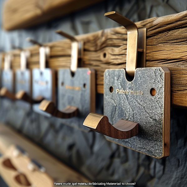 Patère murale : quel matériau de fabrication choisir ?
